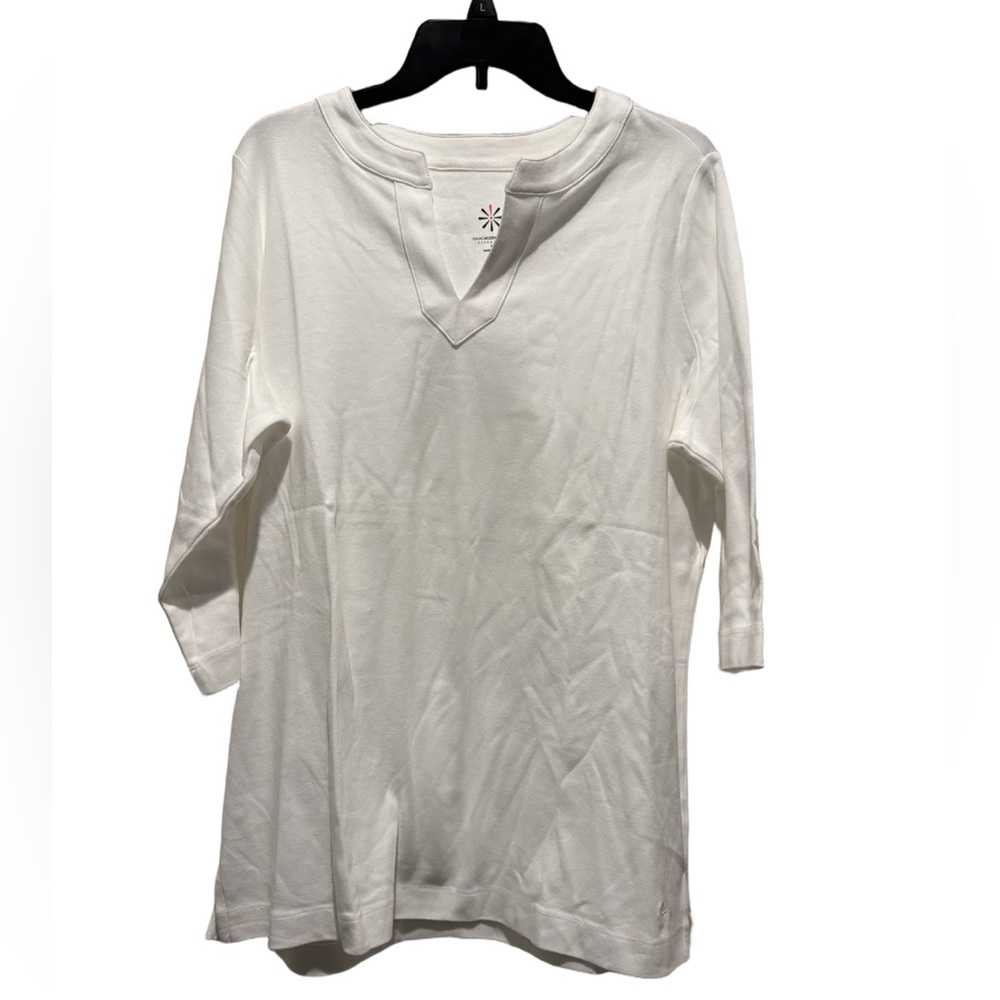 100% Cotton NIP White Tunic Top - Picture 1 of 4